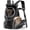 Black, variant on 9-14lbs Dog Front Carrier Backpack, Adjustable Breathable Pet Carrier for Small Dogs, Ventilated Puppy Back Pack with Safety Belt, Lightweight Doggy Backpack for Hiking Outdoor(Jet Black, L)