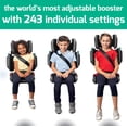 thumbnail image 2 of Asiento elevador de doble pliegue, plegable, ajustable y plegable, Highback Racing, rojo, 2 of 6