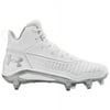 NEW Mens Under Armour Hammer Mid D Football Cleats White / Silver Size 11 M