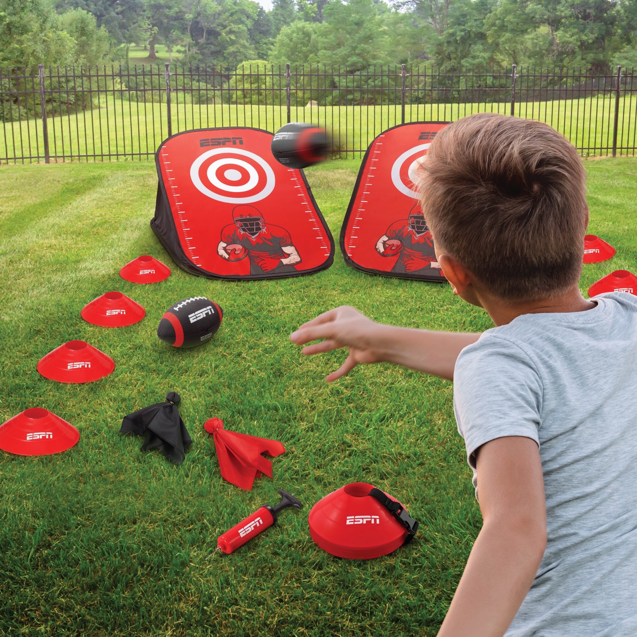 ESPN Youth Football Quarterback Training Equipment for Outdoor Games