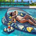 thumbnail image 2 of Sunikko X 3-In-1 Pool Floats Lounge Inflatable Pool Floats For Adults With Canopy And Cup Holder Flower Star Style, 2 of 5