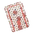 thumbnail image 4 of Bolsa organizadora de almacenamiento de zapatos portátil para viajes al aire libre Caja impermeable - Flores de color rojo vino, 30x21x11cm Rostro sonriente Soledad Organizador de zapatos de viaje, 4 of 10