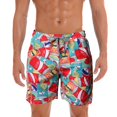 thumbnail image 1 of Pantalones cortos de tabla para hombre, traje de baño de secado rápido, fiesta de vacaciones en la playa, Bermudas, pantalones grandes de natación Sailing Electrónica, 1 of 5