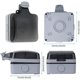 thumbnail image 4 of Enchufe impermeable IP66, enchufe impermeable para pared exterior, caja de enchufe de pared a prueba de polvo para uso interior y exterior (con interruptor, B), 4 of 5