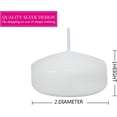 thumbnail image 6 of KBLLUNH 12 Pack White Unscented Floating Candles 2 inch for Centerpieces,  Wedding Party, 6 of 6