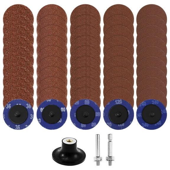 Sutowe 2 Inch Quick Change Discs Set with Base Die Grinder Surface Prep Kit Sandpaper Made Fast Grinding Force for Polishing and Rust Removal​