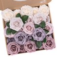 thumbnail image 1 of Flores artificiales N&T Nieting, color polvo, 25 rosas de espuma, 1 of 6