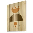 thumbnail image 2 of Designart 'Abstract Minimal Moon and Sun In Earth Tones II' Modern Print on Natural Pine Wood, 2 of 5