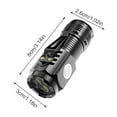 thumbnail image 2 of Flashlights Mini Steel USB Rechargeable Portable Super Bright Durable, 2 of 7