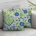 thumbnail image 2 of Heduofu Blue Decorative Throw Pillow Case Cushion Cover with Patterned Throw Pillow Cover Home Decor Throw Pillows Cover for Home Sofa Couch Bed Chair Set of 2 White, 2 of 6