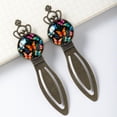 thumbnail image 3 of Butterflies Vintage Copper Crown-Shaped Bookmarks Set of 2 - Stainless Steel Reading Accessories for Book Lovers and Readers, 3 of 5