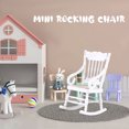 thumbnail image 3 of OUNONA Wooden Mini Rocking Chair Hemp Rope White 1Set for Kids Room Atmosphere, 3 of 8