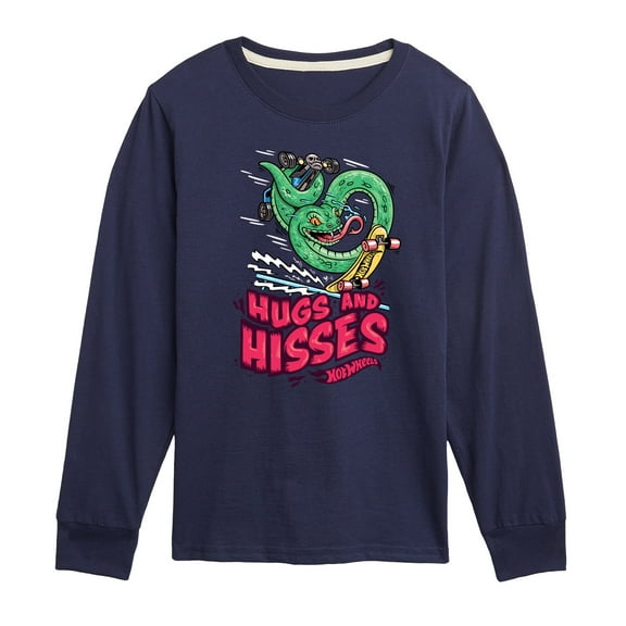 Hot Wheels - Snake Hugs & Kisses - Toddler & Youth Long Sleeve Graphic T-Shirt