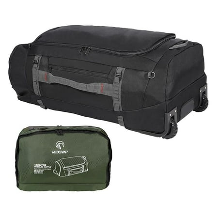 85L/120L/140L Foldable Duffle Bag with Wheels, Large Travel Duffel Bag