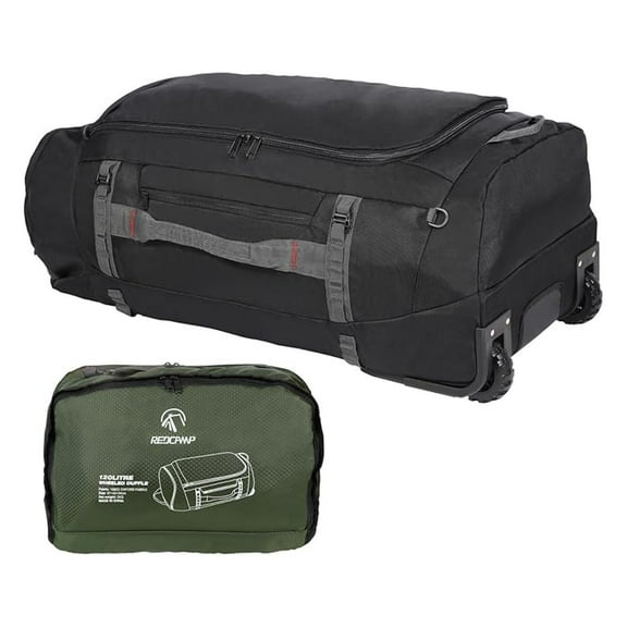 85L/120L/140L Foldable Duffle Bag with Wheels, Large Travel Duffel Bag