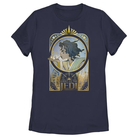 Women's Star Wars The High Republic Light of the Jedi Graphic Tee Navy Blue Medium