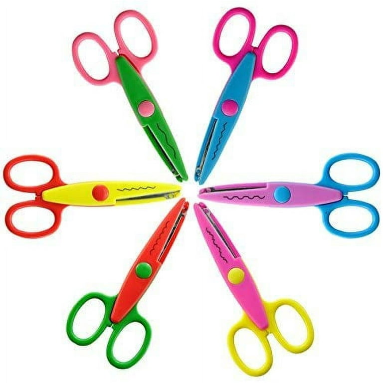 Art Scissor 6 Pcs, Shape Scissors Designs Pattern Craft Art For