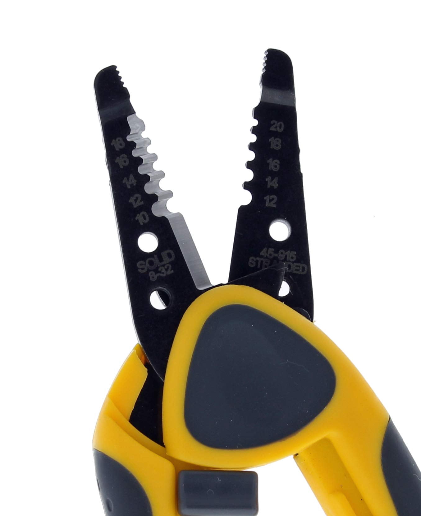 Electrical 45-915 Kinetic Reflex T-stripper - 10-20 Awg  Wire Stripper With Thumb Rest Plier Nose Slide Lock Textured Grips