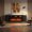 Black, variant on Easoger 97" Mid-Century Modern Fireplace TV Stand with 60" Electric Fireplace, 12 Color Flames & Dual Heat Settings, Large Entertainment Center for TV, Storage Cabinets & Shelves