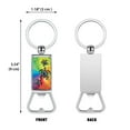 thumbnail image 2 of WIRESTER Household Kitchen Tools Keychains Metal Bottle Opener With Key Ring - Colorful Turtle, 2 of 6