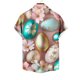 thumbnail image 5 of Blusa y camisa de manga corta con cuello vuelto para hombre, blusa informal de moda con cuello vuelto, blusa estampada de manga corta con botones, blusa de poliéster para hombre, 5 of 5