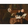 thumbnail image 2 of Reinhard Sebastian Zimmermann 24x18 Gold Ornate Framed and Double Matted Museum Art Print Titled - A Discussion, 2 of 4