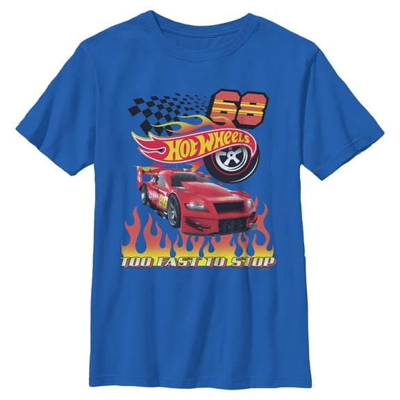 Boys Hot Wheels Too Fast to Stop T Shirt