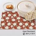thumbnail image 5 of Placemat, Pioneer Flower Floral Print Pattern Place Mats Table Mat Set Of 2, PVC Washable Placemats for Party Kitchen Dining Decoration, 18x12 Inch, Fade Resistant, 5 of 6
