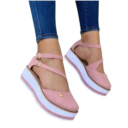 

Summer Ladies Women Flat Thick Soled Shoes Fashion Casual Beach Sandals