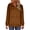 Coffee, variant on Essentials Hoodie for Women Full Zip Up Casual Sweatshirt Loose Fit Long Sleeve Jacket with Pockets Comfy Solid Color Pullover for Everyday Wear