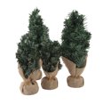thumbnail image 1 of Artificial Mini Christmas Tree, over 30 Bendable Branches Artificial Christmas Tree Ornament Linen Plastic  for Windowsills, 1 of 8