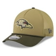 thumbnail image 3 of Youth New Era  Green/Dark Green Baltimore Ravens 2025 Salute to Service 9FORTY A-Frame Adjustable Hat, 3 of 5