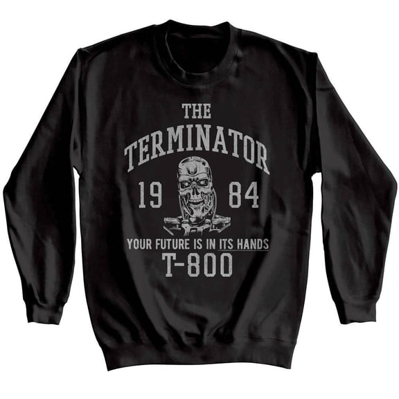 Terminator Varisty 1984 T-800 Sweater (Black, AdultS)