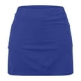 thumbnail image 6 of JWZUY Women's Elastic Yoga Culottes Solid Color Athletic Shorts with High Waist and Tummy Control Plus Size Biker Shorts for Summer Golf Skorts Blue S, 6 of 6