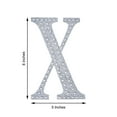 thumbnail image 3 of Efavormart 8" Letter X Silver Self-Adhesive Rhinestone Number Stickers for DIY Crafts, Handicraft Art, Graduation Cap Decorations Birthday Party, Wedding Alpha-Numeric stickers, 3 of 6
