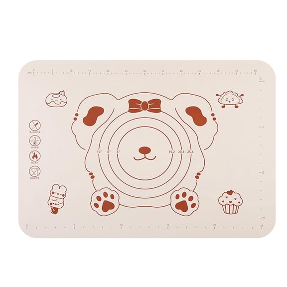 Silicone Baking Mat with Measurements, Non-Slip Non Stick Pastry Mat Sheetfor for Dough,Pastry, Bread, Cookies, Pizza, Fondant, Pasta