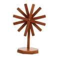thumbnail image 2 of Posavasos de madera decorativo para centro de mesa para teteras, bebidas y ollas calientes Color madera oscura, 2 of 9