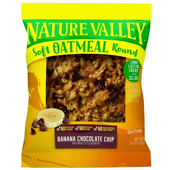 Nature Valley Banana Chocolate Chip Soft Oatmeal Round, 2.32 Ounce -- 72 per case.