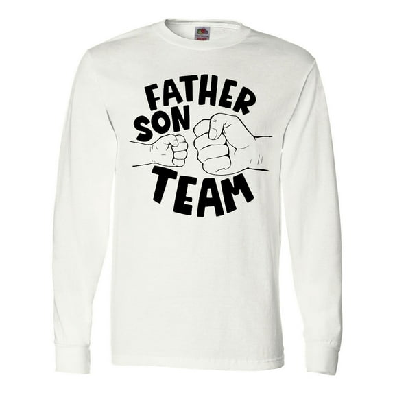 Inktastic Father's Day Father Son Team Parent Child Fist Bump Long Sleeve T-Shirt