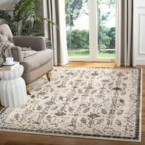 SAFAVIEH Serenity Blanche Floral Bordered Area Rug, Cream/Brown, 8'6" x 12'