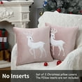 thumbnail image 5 of 2 Pcs Christmas Throw Pillow Cases, Modern Soft Velvet Square Throw Pillow Covers, 5 of 8