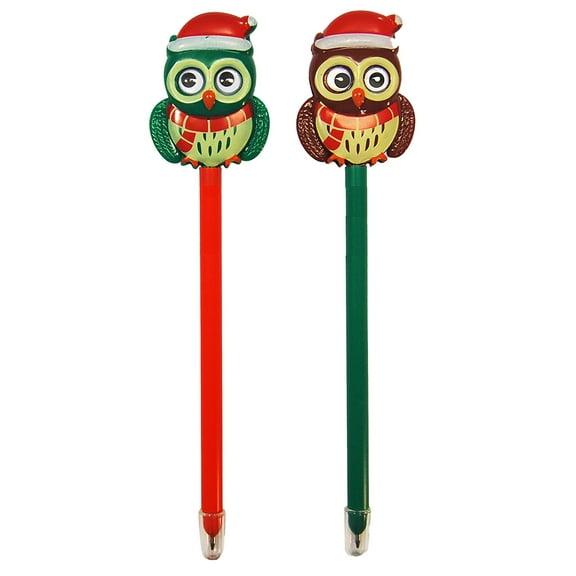 Xonex Holiday Owl Novelty Action Pen
