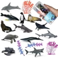 thumbnail image 1 of Juego de juguetes de animales marinos, juego de juguetes de animales marinos, figuras de animales marinos, figuras de animales marinos, juguete oceánico, características mejoradas, 1 of 7