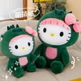 thumbnail image 4 of 35/50/65cm Sanrio Kawaii Hello Kitty Dinosaur Plush Toy Cartoon Doll Room Decoration Sleeping Throw Pillow Kids Birthday Gift, 4 of 4