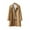Khaki, variant on Women's Classic Wool Blend Peacoat, Single Breasted Mid-Length Coat, Notch Lapel Winter Overcoat, Elegant Long Sleeve Coat, Warm Winter Trench Coat, Formal Casual Overcoat Blue XXL