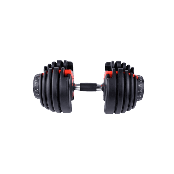 Mancuerna Ajustable Bluelander, Ajuste de 5 a 25 Libras, con Disco de Aluminio