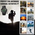 thumbnail image 5 of Reloj digital militar de supervivencia 23 en 1, pulsera táctica multifuncional y ajustable para hombre, relojes deportivos impermeables con esfera dual para exteriores, 5 of 5