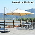 thumbnail image 3 of Gymax Parasol Déporté de Patio 4 Pcs Base Sable/eau Rempli, 3 of 10