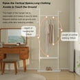 thumbnail image 2 of Coat Racks solid wood hanger 23.6* 11*64.1in Solid environmental protection easy to assemble beautiful can be placed in the bedroom/entrance/living room, 2 of 7