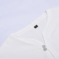 thumbnail image 7 of Mens Long Sleeve Shirt Casual Breathable Basic Shirts Solid Color Loose Fashion Summer Clothing White Size L, 7 of 7